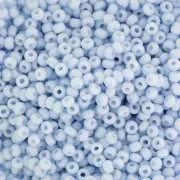 Perles rocailles Preciosa  11/0 2 mm - - Solgel - Blue 1 Dyed Chalkwhite x20g