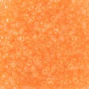 Perles rocailles Preciosa 11/0 2 mm - - Solgel - Orange 2 Dyed Crystal x20g