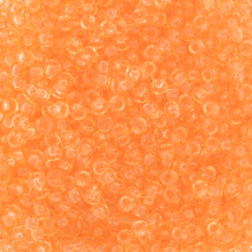 Perles rocailles Preciosa 11/0 2 mm - - Solgel - Orange 2 Dyed Crystal x20g