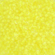 Perles rocailles Preciosa 11/0 2 mm - - Crystal Neon Yellow Lined x20g