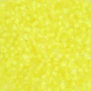 Perles rocailles Preciosa 11/0 2 mm - - Crystal Neon Yellow Lined x20g