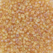 Perles rocailles Preciosa  11/0 2 mm - - Light Topaz AB x20g