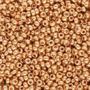 Perles rocailles Preciosa 11/0 2 mm - - Gold Metallic x20g