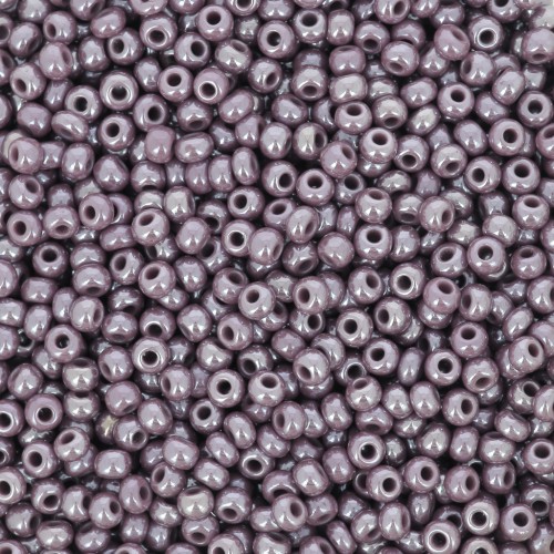 Perles rocailles Preciosa 11/0 2 mm - - Opaque Dark Violet Sfinx x20g