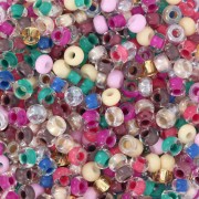 Perles rocailles Preciosa 8/0 3 mm - Mix Multicore Terra Intensive x20g