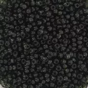 Perles rocailles Preciosa 11/0 2 mm - - Transparent Dark Green x20g