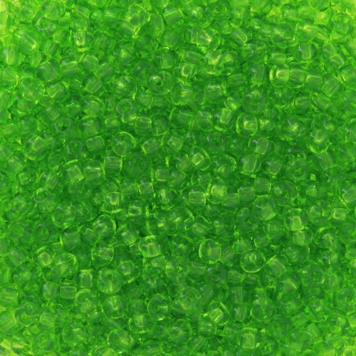 Perles rocailles Preciosa  11/0 2 mm - - Transparent Green x20g
