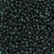 Perles rocailles Preciosa  11/0 2 mm - - Transparent Pine Green x20g
