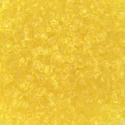 Perles rocailles Preciosa 11/0 2 mm - - Transparent Yellow Amber x20g