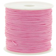 Fil de jade / Fil nylon tressé 0.8 mm - Rose bonbon x50 m