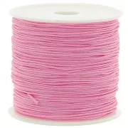 Fil de jade / Fil nylon tressé 0.8 mm - Rose bonbon x50 m