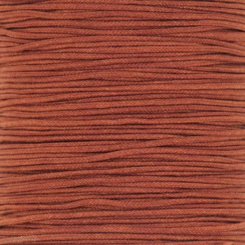 Fil de jade / Fil nylon tressé 0.8 mm Terracotta x50 m