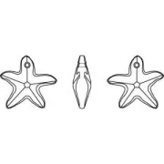 Etoile de mer PureCrystal 6721 16 mm - Crystal x1