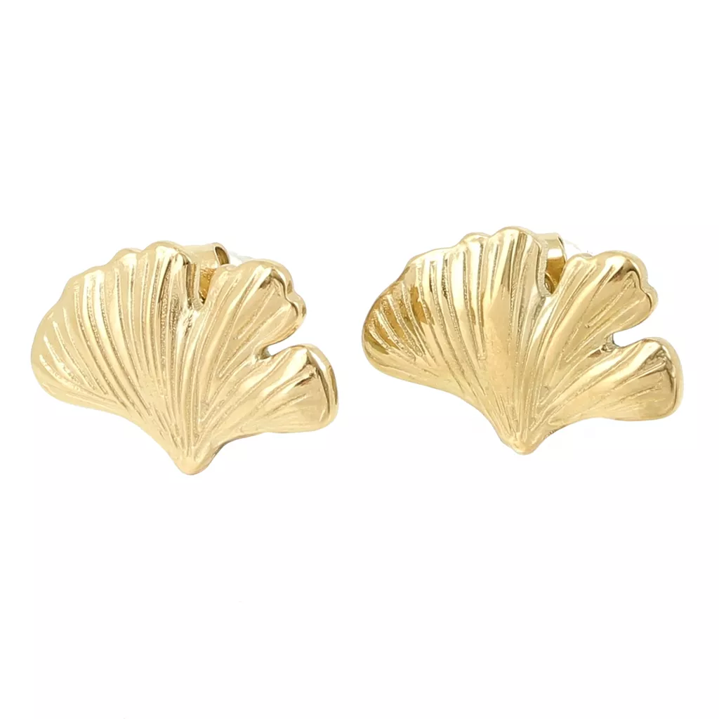 Lot De 4 Supports Pour Boucles D'oreilles - Acier Inoxydable 316 Doré - Type Anneau - Neuf