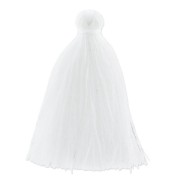 Pompon imitation coton 43-46 mm Blanc x1|raw }}