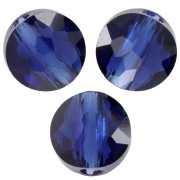 Perle ronde plate - 8 mm - Thin Round PureCrystal 5034 - Reinvented Dark Sapphire x1|raw }}