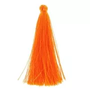 Pompon imitation soie 63-66 mm Orange x1