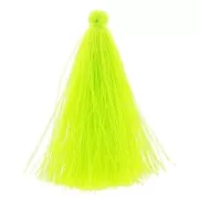 Pompon imitation soie 63-66 mm Jaune Fluo x1