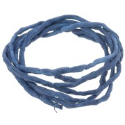 Cordon de soie 2 mm - Bleu nuit x1m
