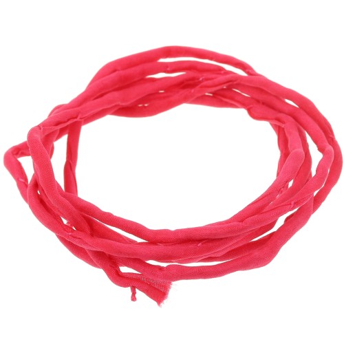 Cordon de soie 2 mm - Rouge x1m