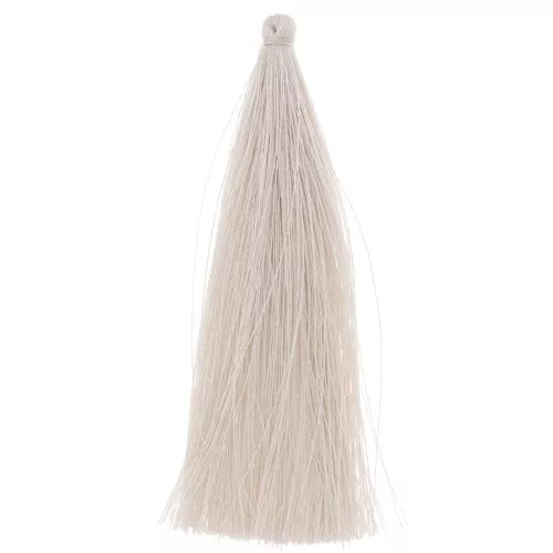 Pompon imitation soie 88-93 mm Ivoire x1