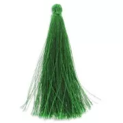 Pompon imitation soie 88-93 mm Vert x1