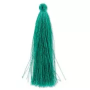 Pompon imitation soie 88-93 mm Green Turquoise x1