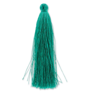 Pompon imitation soie 88-93 mm Green Turquoise x1