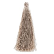 Pompon imitation soie 88-93 mm Taupe x1|raw }}