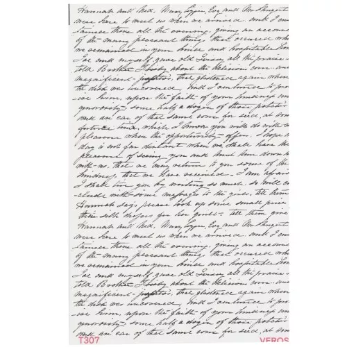 Feuille de transfert VeroS 13.5x9 cm - Papier soluble pour pâte polymère - N°307