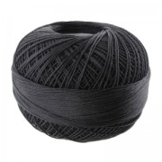 Fil de coton Lizbeth taille 40 Black n°604 x274m