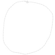 Collier maille Miroir - serpent plat torsadé 1.1 mm - Argent 925 x42cm|raw }}