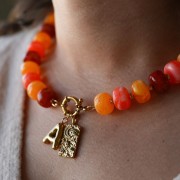 Perles rondelles gros trous 14.5x9 mm en acrylique - Vert clair marbré x20