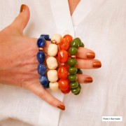 Perles irrégulières 8x6 mm Doré à l'or fin x5