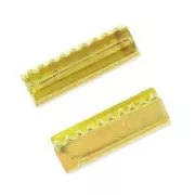 Embouts à serrer sans anneau 10 mm doré x10