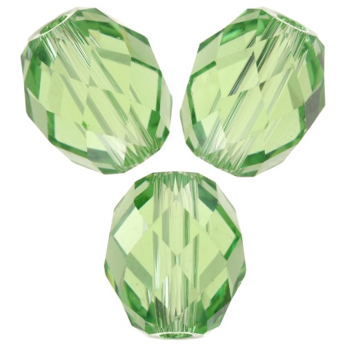 Olive Briolette PureCrystal 5044 perle olive 7x6 mm - Reinvented Peridot x1