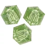 Cube PureCrystal 5601 6 mm - Reinvented Peridot x1