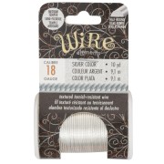 Fil de cuivre rond torsadé 1.02 mm semi dur - Argenté anti-ternissement x9.1m