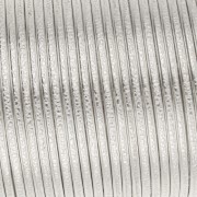 Fil de cuivre demi rond martelé 1.02 mm semi dur - Argenté anti-ternissement x9.1m