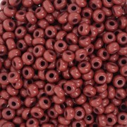 Perles rocailles Preciosa 8/0 3 mm - Opaque Brown Tango x20g