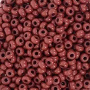 Perles rocailles Preciosa 8/0 3 mm - Opaque Brown Tango x20g