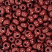 Perles rocailles Preciosa 6/0 4 mm - Opaque Brown Tango x20g