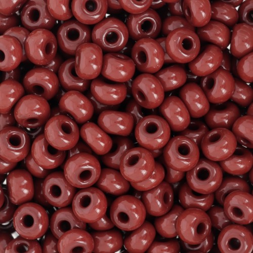 Perles rocailles Preciosa 6/0 4 mm - Opaque Brown Tango x20g