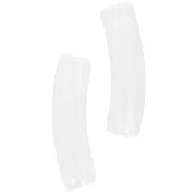 Perles tube incurvé 19x5 mm en acrylique transparent - Transparent x10