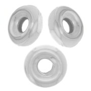 Perles rondelles Heishi 4.5 mm - Argent 925 x10