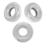 Perles rondelles Heishi 5.5 mm - Argent 925 x8