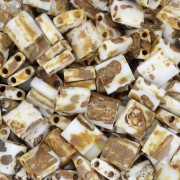 Miyuki Tila Beads 5x5x1.9 mm TL-4512 - Opaque Yellow Picasso x100g