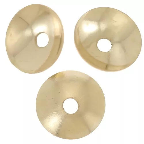 Coupelles lisses 4 mm - Gold filled (or laminé) x15