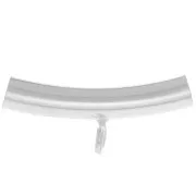 Tube avec attache 15x6 mm pour cordon 2 mm - Argent 925 x1