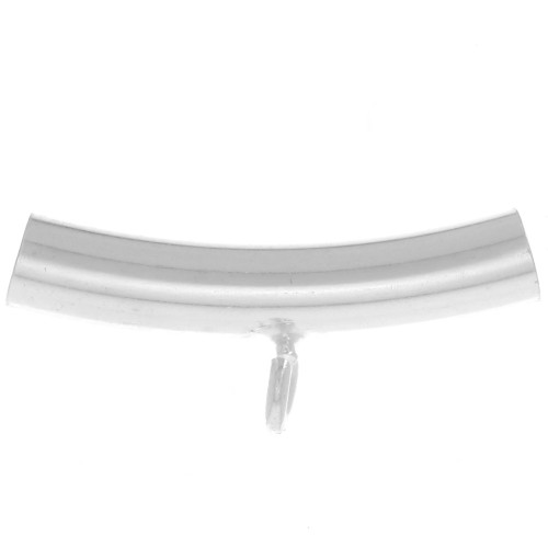 Tube avec attache 15x6 mm pour cordon 2 mm - Argent 925 x1